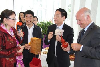 réception la délégation chinoise de Fuzhou à la Baule